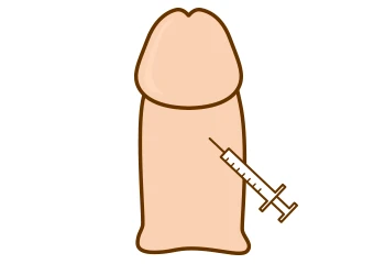陰茎部に薬剤を注入